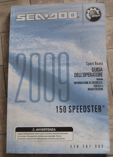 Sea doo operator guide - sea, 2009